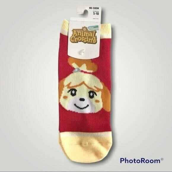 3/$20 Animal Crossing NWT Women's 9-11 Isabelle No Show Socks 5-10 Shoe Nintendo - Picture 1 of 5